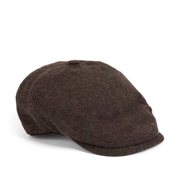 BS HERRINGBONE HUNTING CAP (brown)