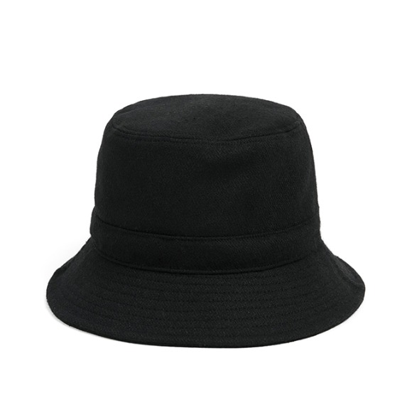 MELTON WOOL BUCKET HAT (black)