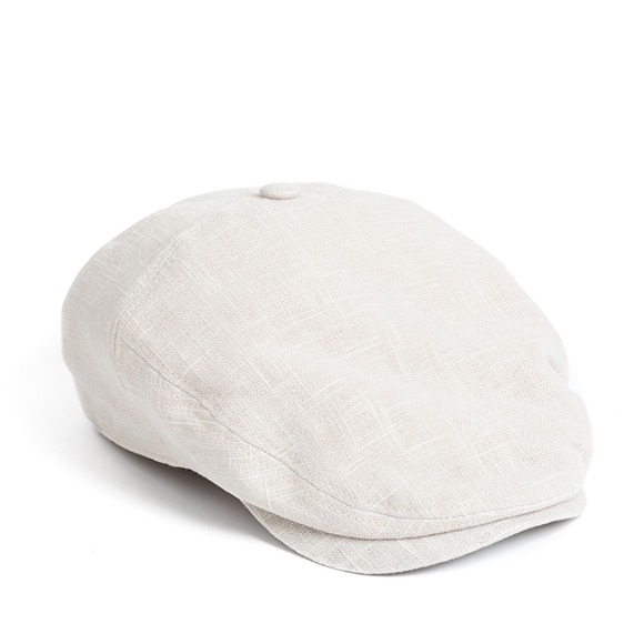 BS LINEN HUNTING CAP (ivory)