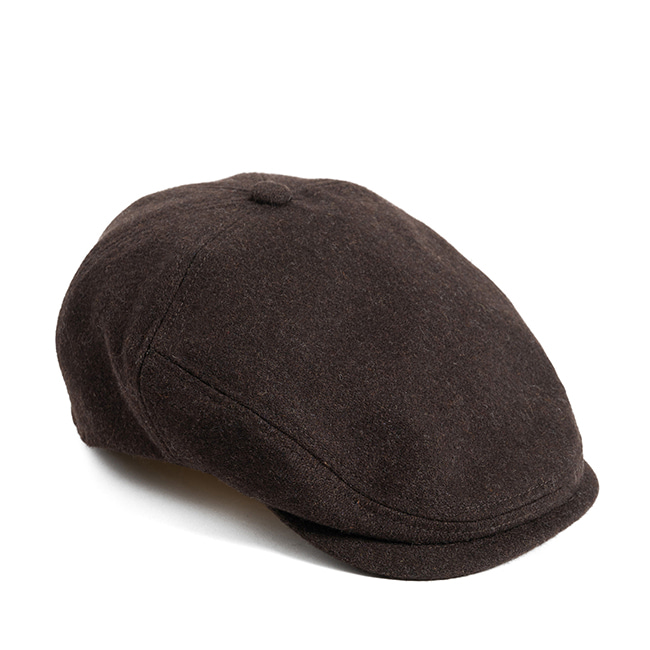 MELTON WOOL HUNTING CAP (dark brown)